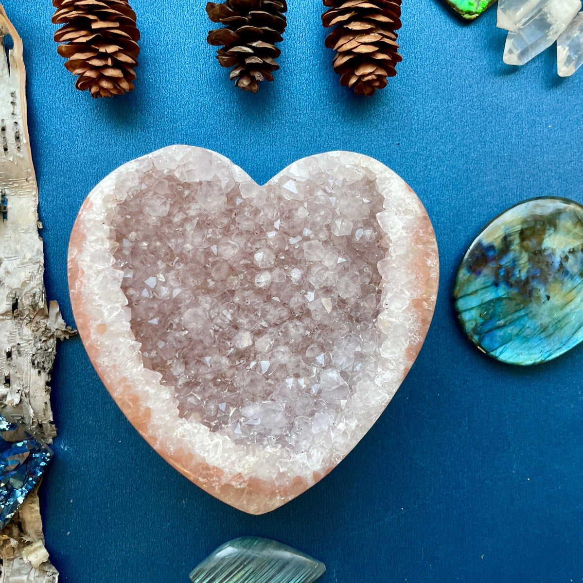 Pink store Amethyst Heart