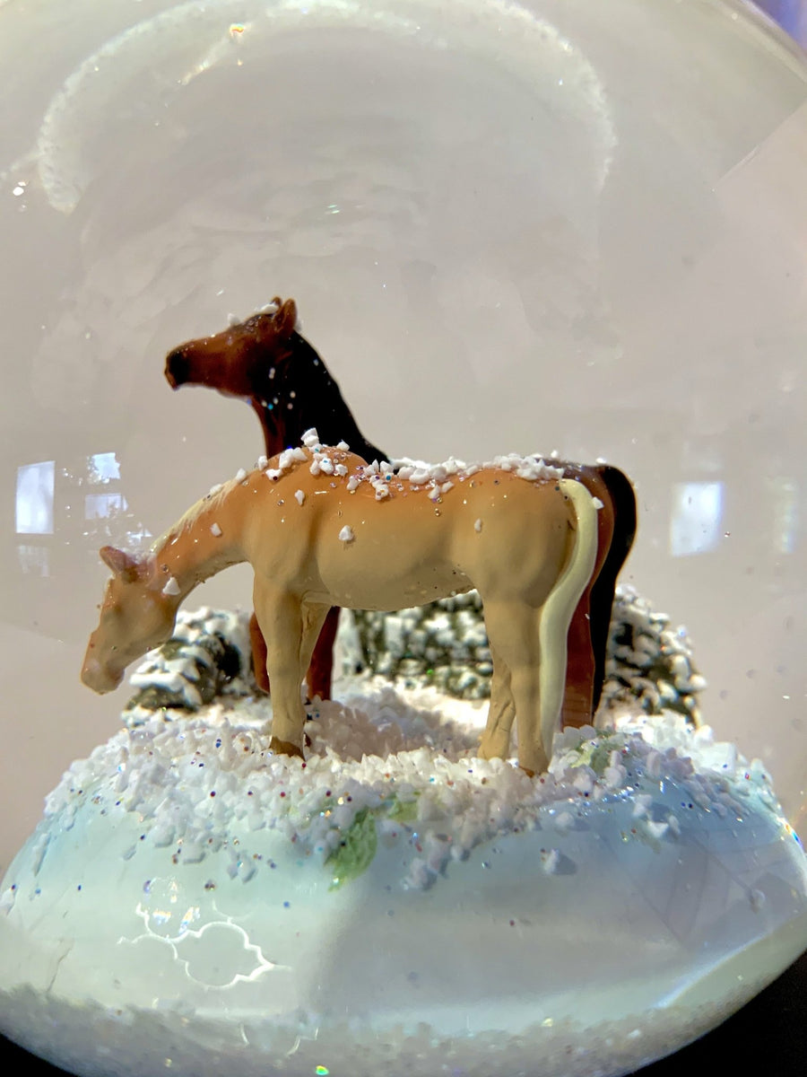 Magical BREYER Horse Snow Globe for Christmas